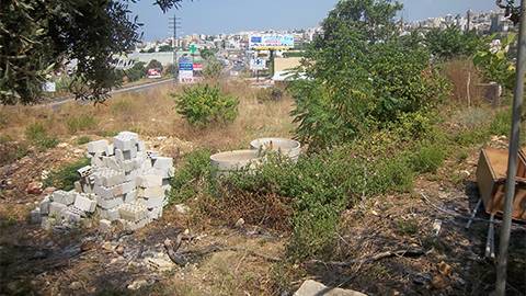 Land Lot3, upper north side, view3. Prior to Lot improvement. Located in Jissr, Jbeil, lebanon.