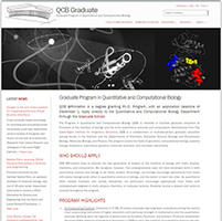 QCB Graduate Drupal Website.